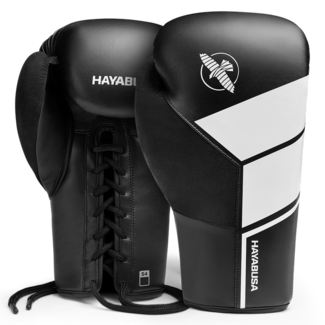 Hayabusa S4 Lace-Up Bokshandschoenen – Zwart